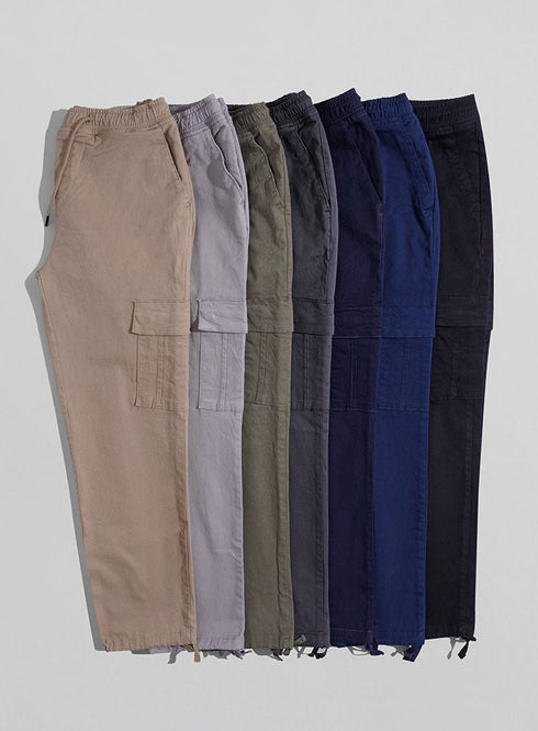 Marine Blue Cargo Pant - Khotwh